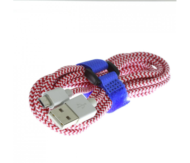 ART USB-microUSB FAST ART 2M biało-czerwony - 1382342 - zdjęcie 4
